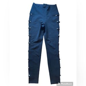 Bebe black mesh leggings with embellishments